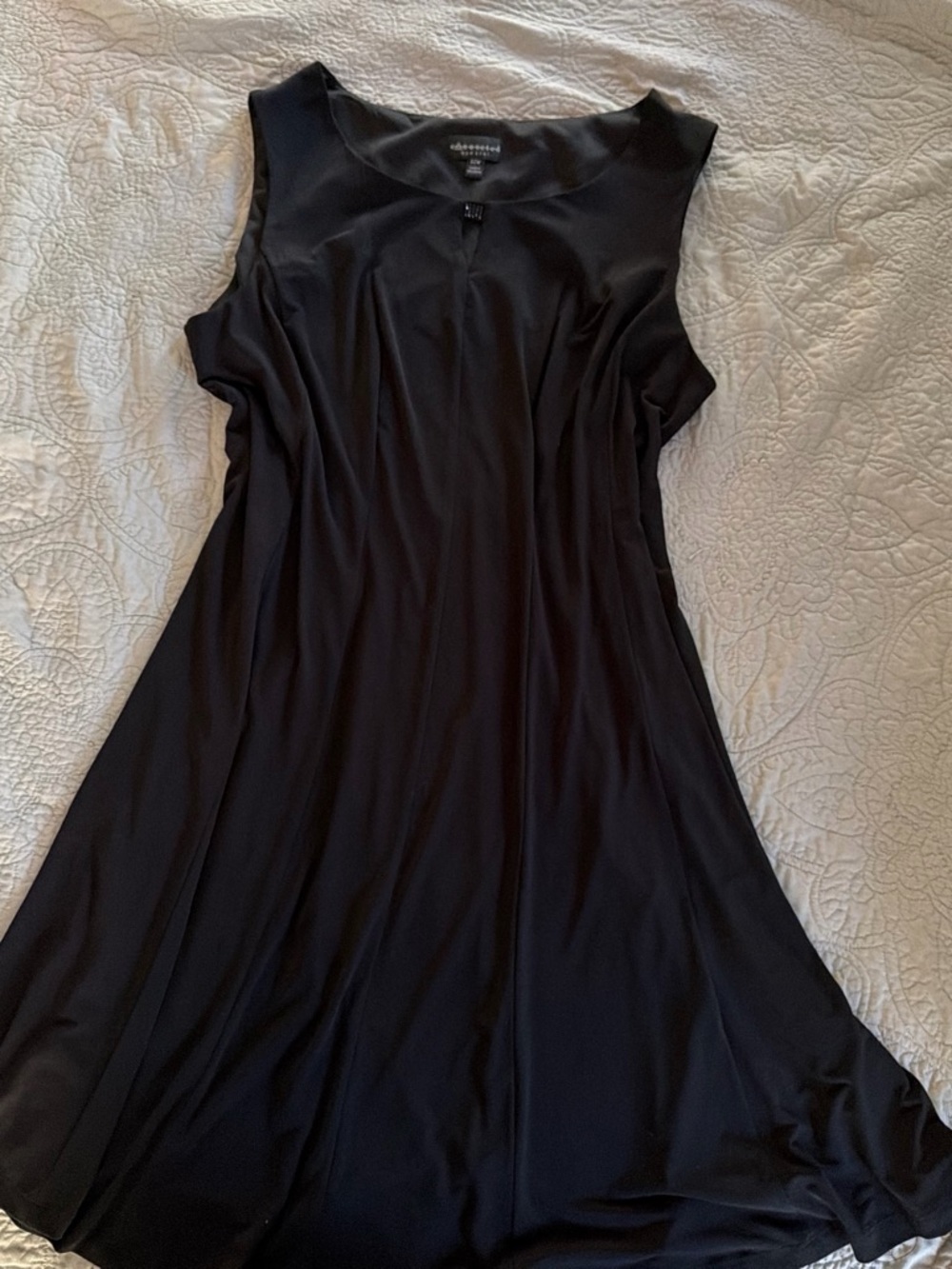 Connected apparel Black Sleeveless A-Line / Fit and Flare Dress